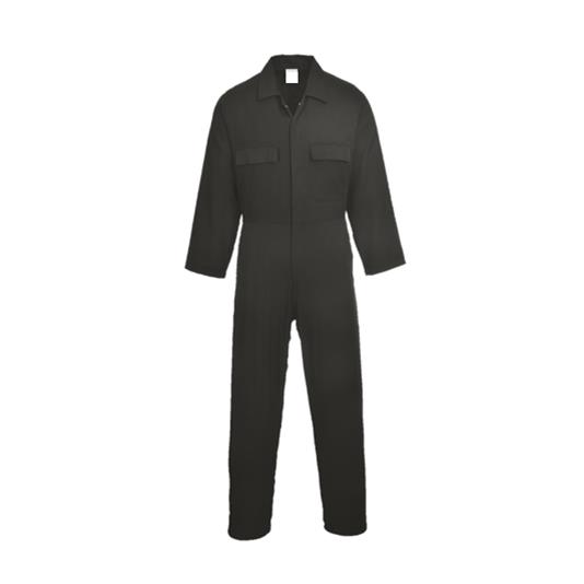 PROGRESSION PATHWAYS WARRIOR STUD FRONT COVERALL BLACK REG S