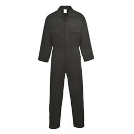 PROGRESSION PATHWAYS WARRIOR STUD FRONT COVERALL BLACK REG S