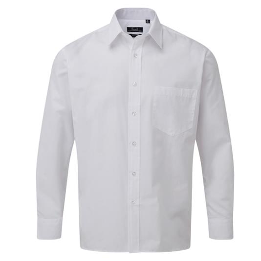 PREMIER POPLIN LONG SLEEVE SHIRT WHITE 14.5"