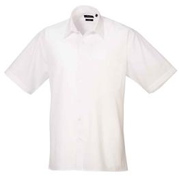 PREMIER POPLIN SHORT SLEEVE SHIRT WHITE 14.5"