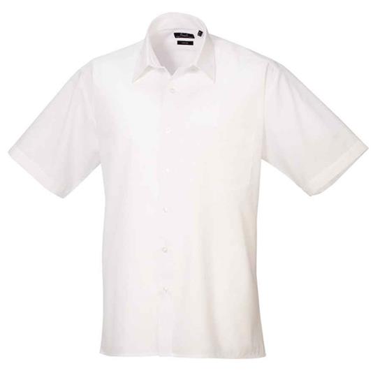 PREMIER POPLIN SHORT SLEEVE SHIRT WHITE 14.5"