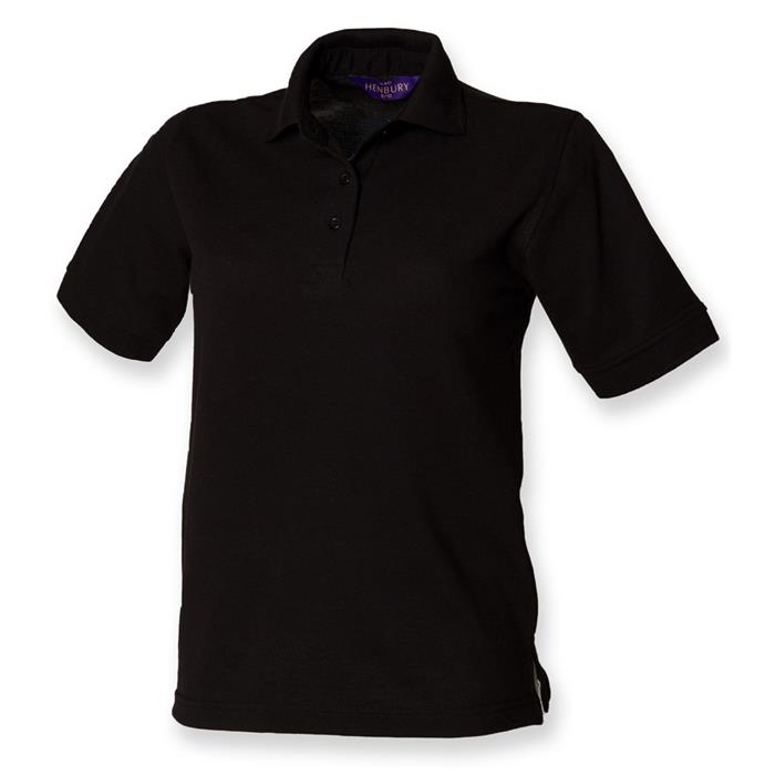 AGRICULTURE LADIES HENBURY POLYCOTTON POLO BLACK XS/8