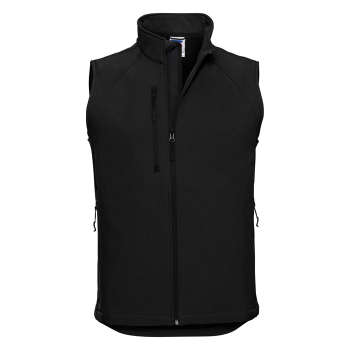 CIVIL ENG. & CONSTRUCTION ACADEMY RUSSELL SOFTSHELL GILET BLACK S